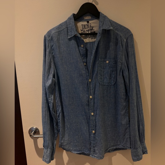 Jack jones chambray linen shirt - Picture 1 of 3